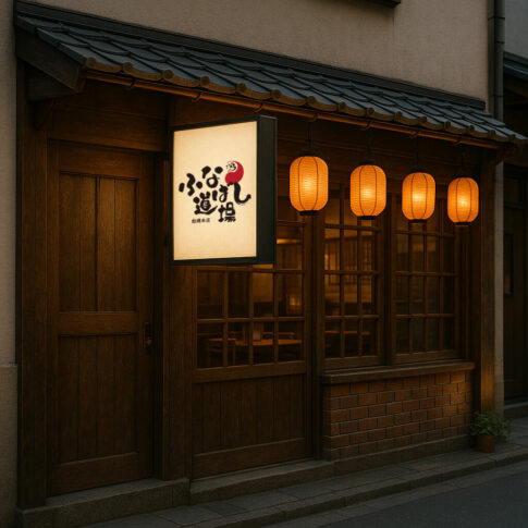 千葉県船橋市の居酒屋「ふなばし道場」さまのロゴ・看板デザイン